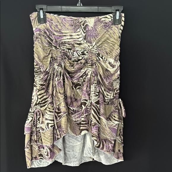 S&G Elegant Purple and Cream Women's Skirt, medium - Picture 1 of 8